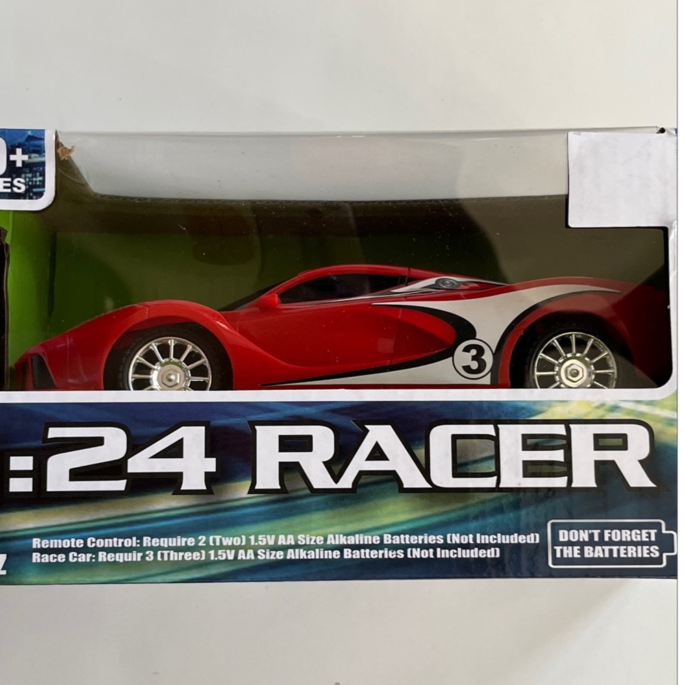 1:24 MHZ Red Racer Remote Control Toy Car Ages 10+